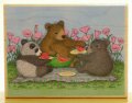 パンダと熊のスイカ・ピクニック